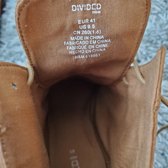H and M Tan Platform Booties Size 41 EU/9.5 US - Picture 4 of 11